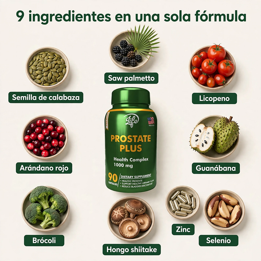 9 ingredientes, una sola fórmula