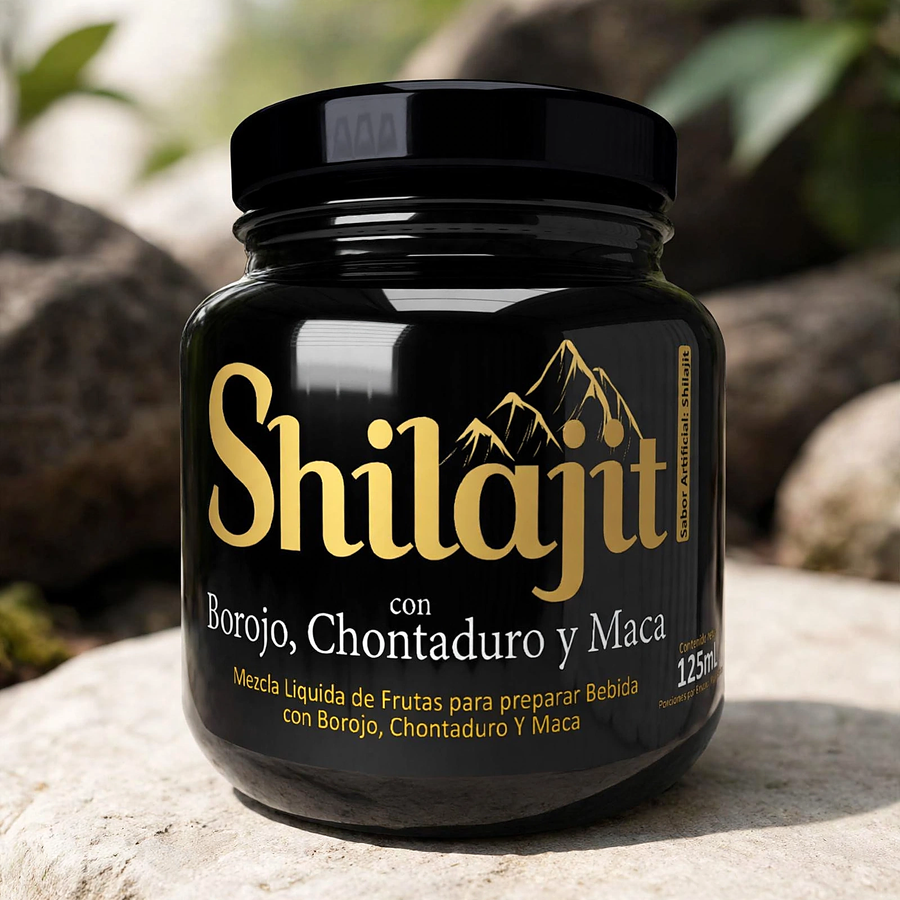 Shilajit con Borojó, Chontaduro y Maca 125 ml